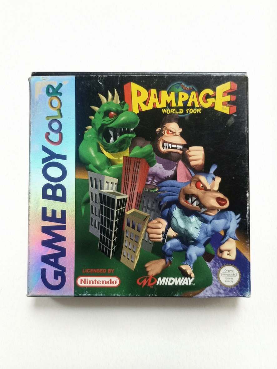 Rampage World Tour Game Boy Color – Complet en boîte avec notice