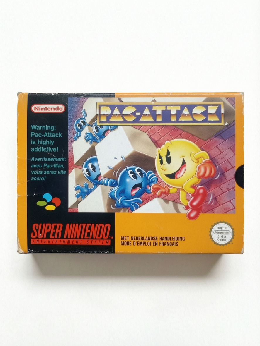 Pac-Attack Super Nintendo (SNES) Complet en boîte avec notice