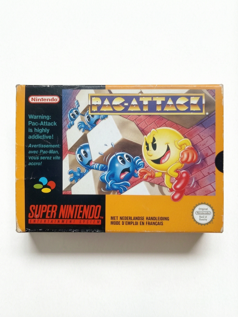 Pac-Attack Super Nintendo (SNES) Complet en boîte avec notice