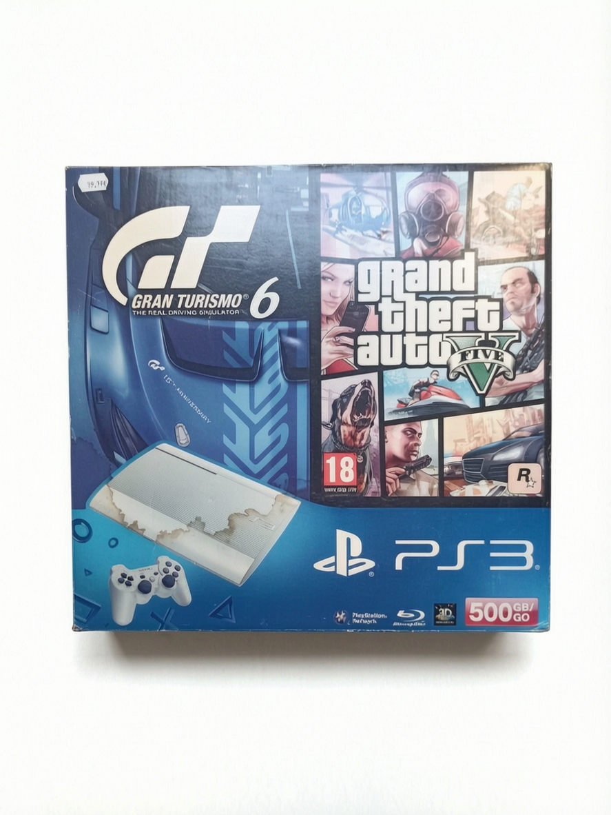 PlayStation 3 Super Slim 500 Go – Pack Gran Turismo 6 + GTA V