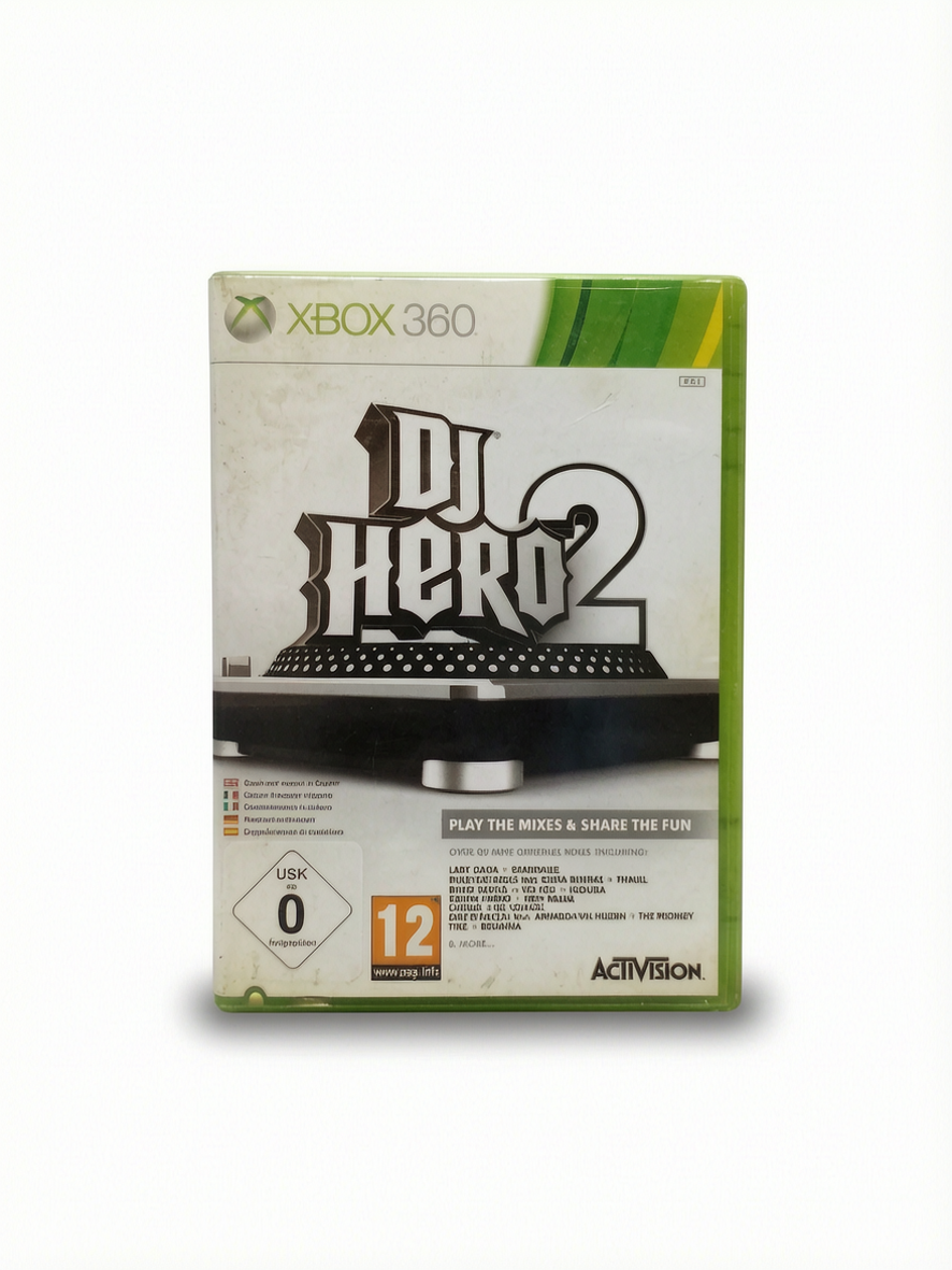 DJ Hero 2 – Xbox 360 – Complet (boîte + disque + notice)