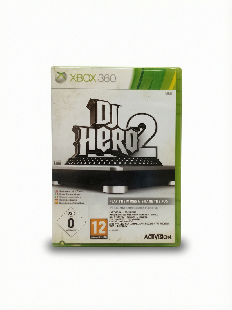 DJ Hero 2 – Xbox 360 – Complet (boîte + disque + notice)