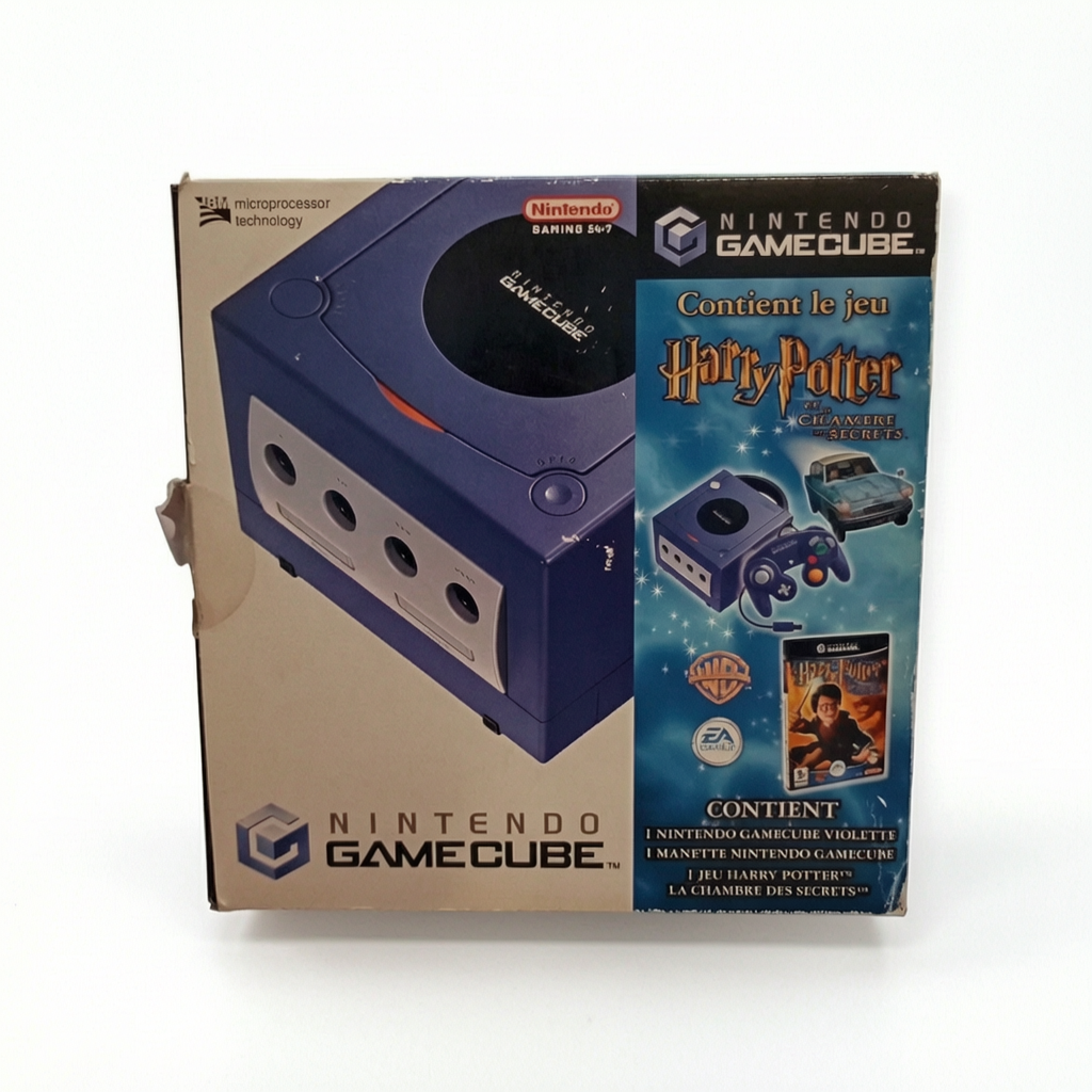 Pack Nintendo GameCube – Édition Harry Potter et la Chambre des Secrets (complet, sans cale)