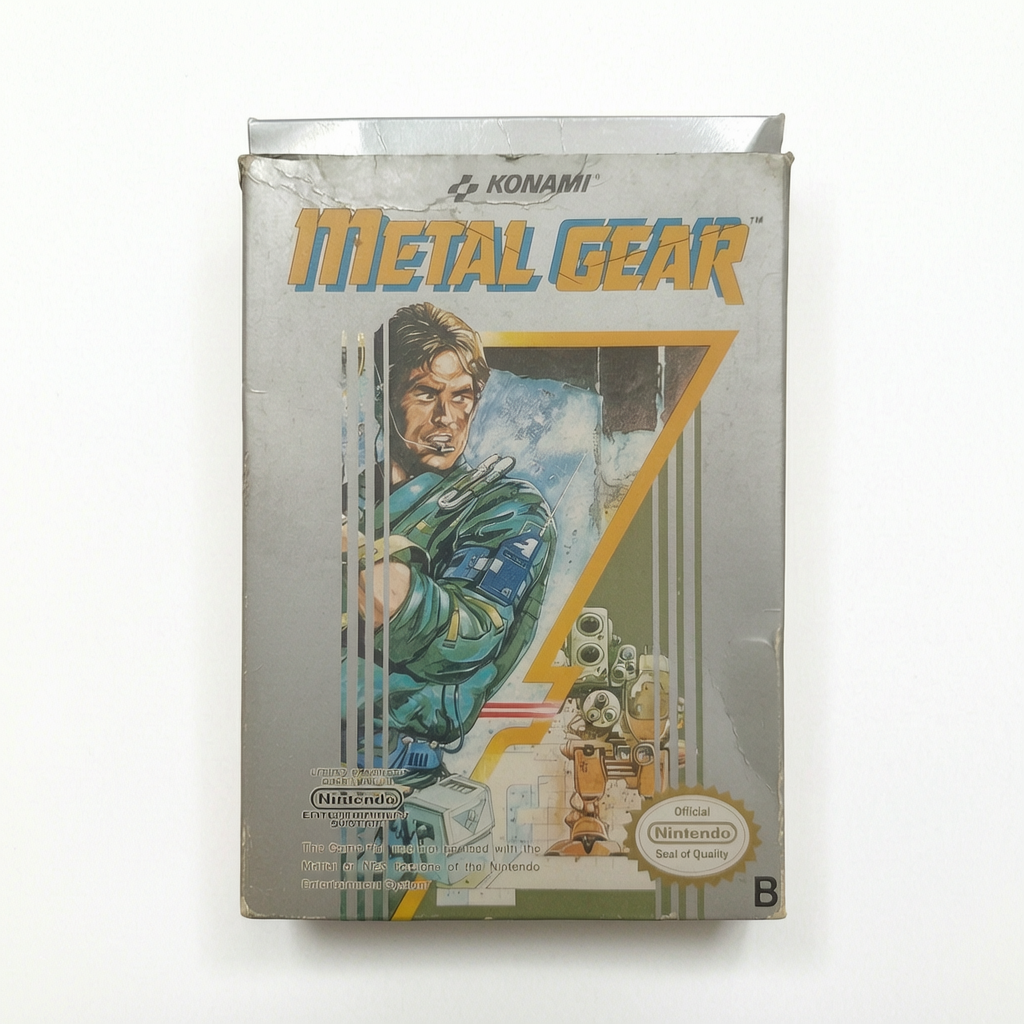 metal gears NES boite seule (UK)