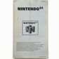 Notice de sécurite Nintendo 64 (NUS-EUR-3)