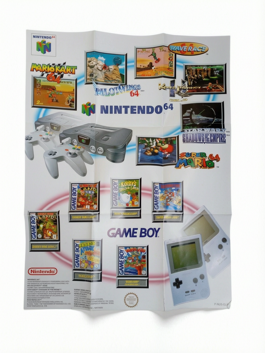 Dépliant PUB Nintendo 64/Game Boy (NUS-EUR)
