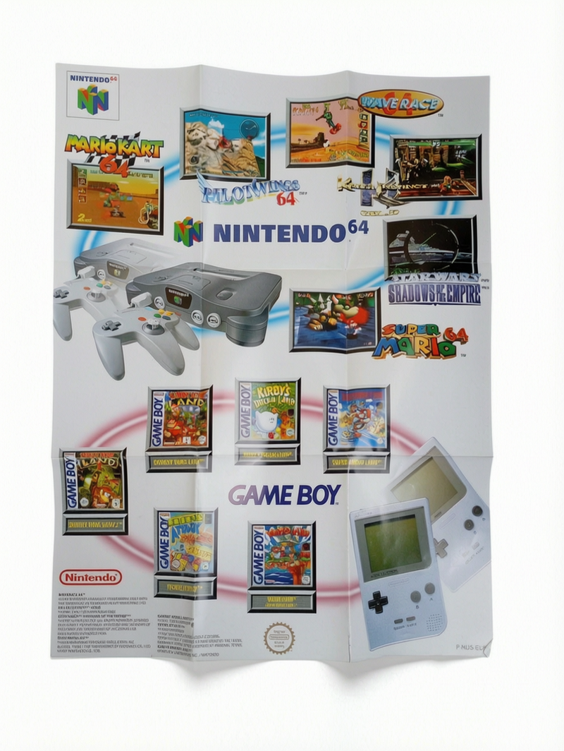 Dépliant PUB Nintendo 64/Game Boy (NUS-EUR)