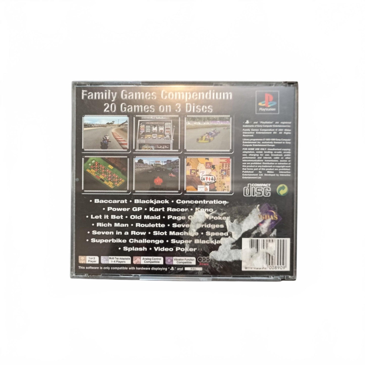 FAMILY GAMES COMPENDIUM playstation 1 (PS1)