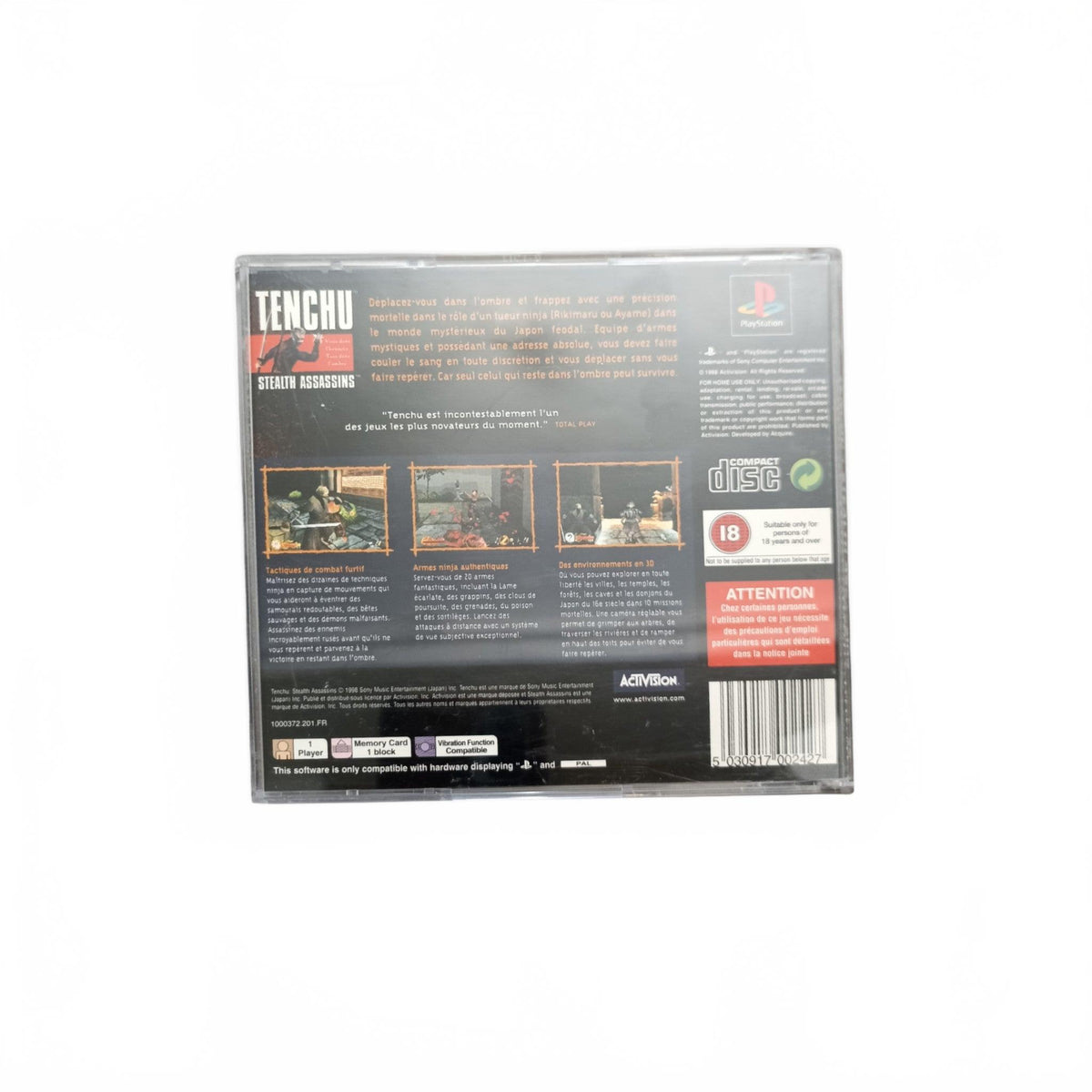 TENCHU  playstation 1 (PS1)