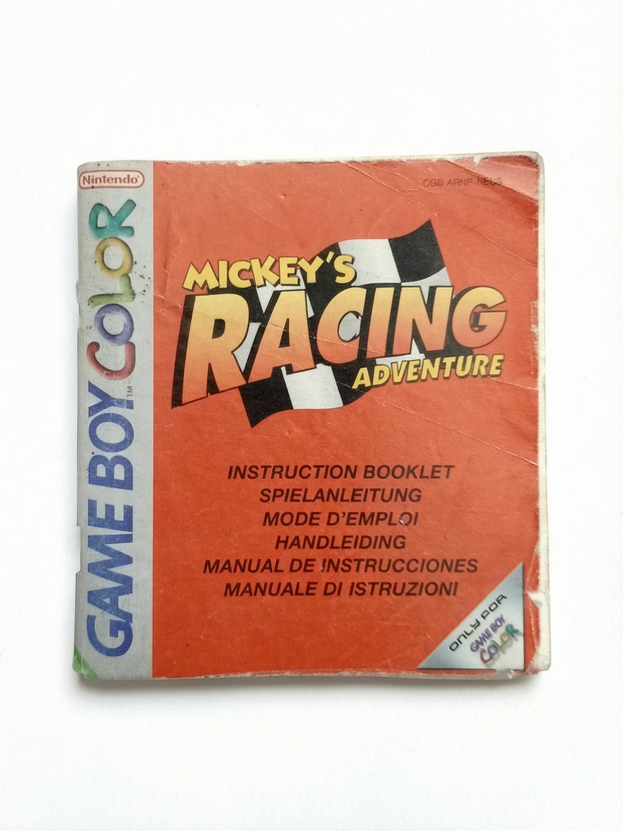 Notice seule Mickey Racing Adventure Game Boy Color (GBC)