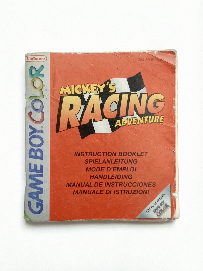 Notice seule Mickey Racing Adventure Game Boy Color (GBC)
