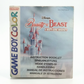 Notice seule Beauty and the Beast Game Boy Color (GBC)