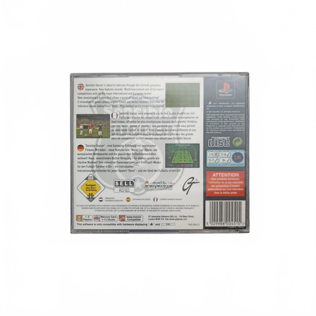 SENSIBLE SOCCER playstation 1 (PS1)
