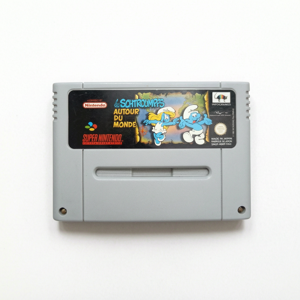 LES SCHTROUMPS AUTOUR DU MONDE super nintendo (SNES)