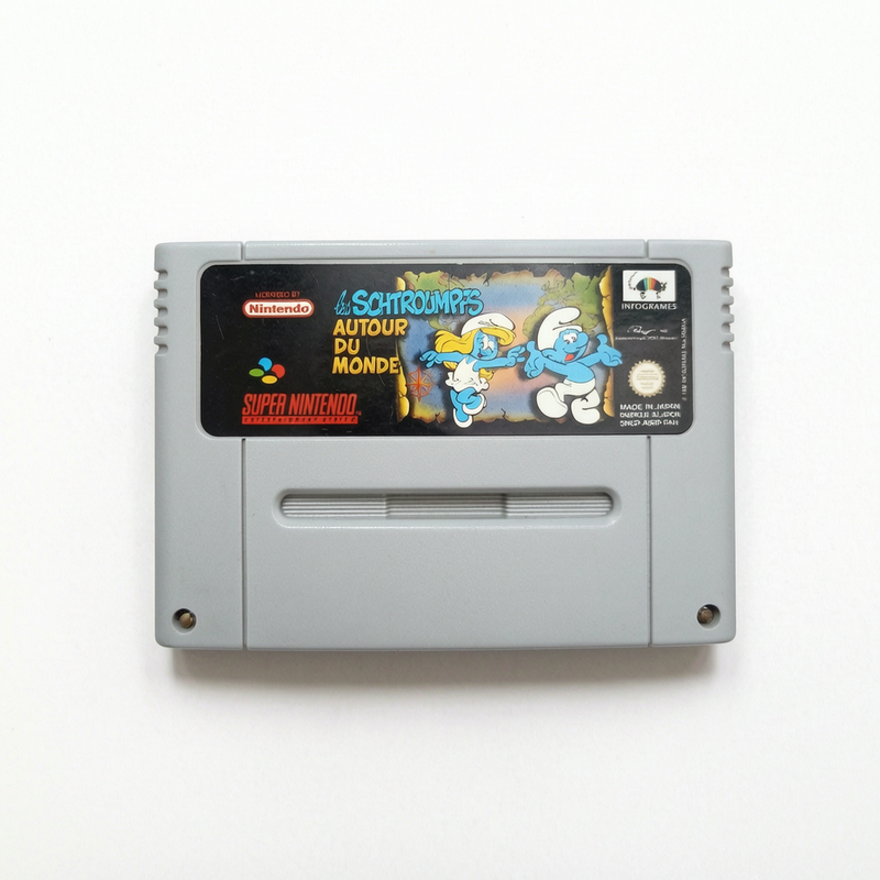 LES SCHTROUMPS AUTOUR DU MONDE super nintendo (SNES)