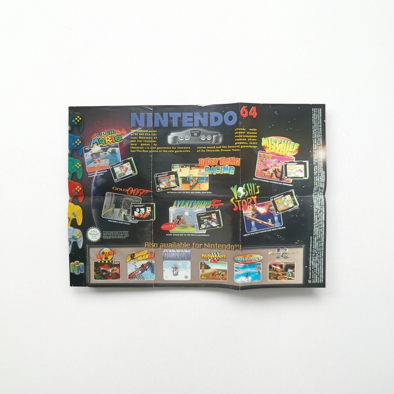 Dépliant PUB Nintendo 64/Game Boy