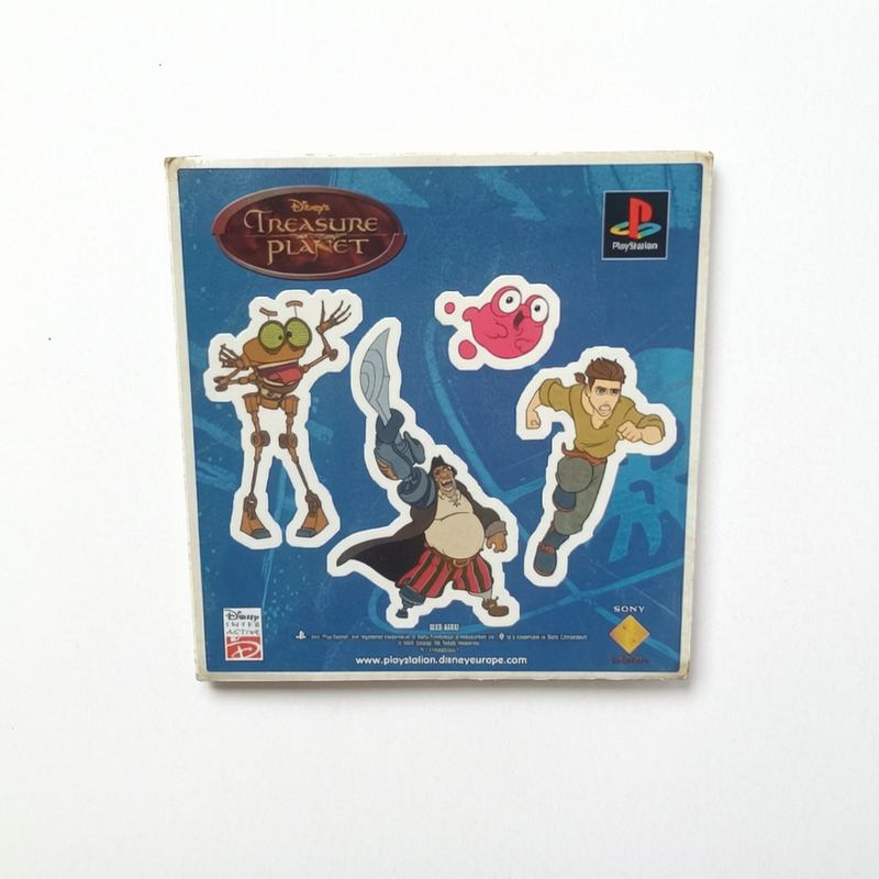 Planète au Trésor Stickers officiels PlayStation 1 (PAL FR / Disney Interactive / SCEE 2002)
