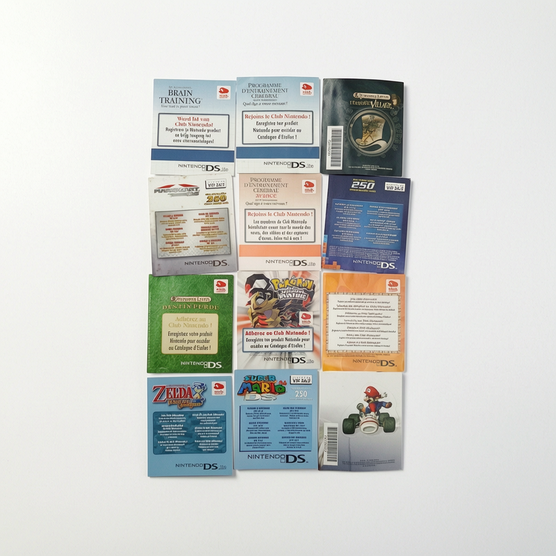 Liste Carte Vip Nintendo DS Novembre 2025