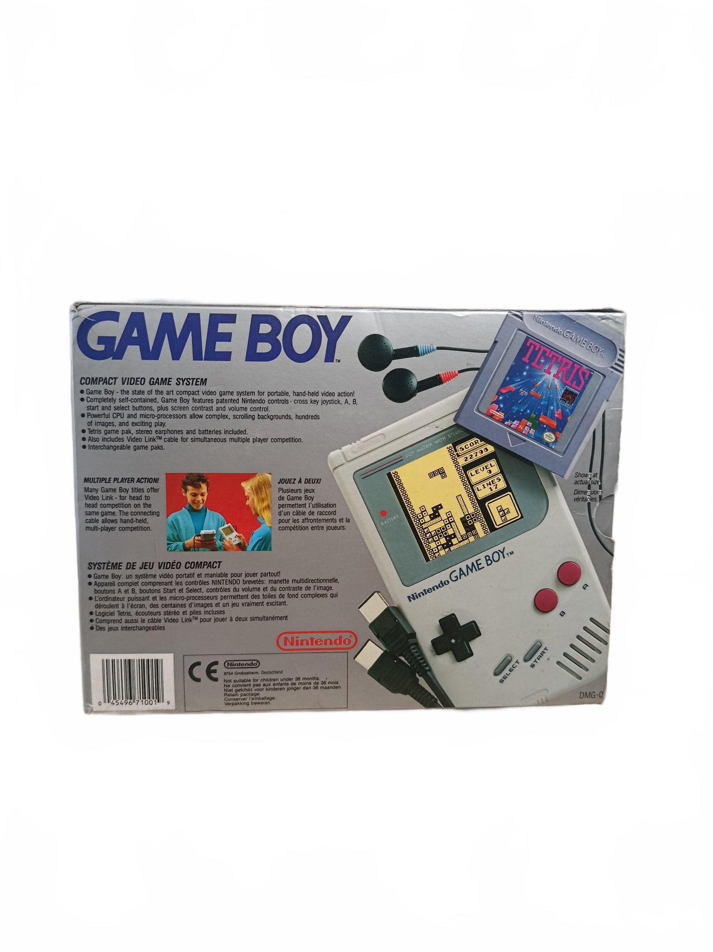Console Nintendo GameBoy Fat Version Tetris en boîte Complet