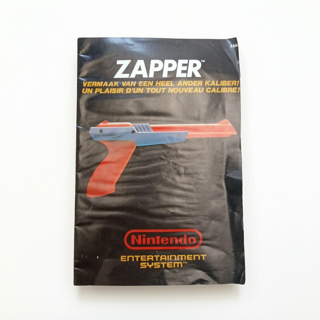 NOTICE ZAPPER nintendo NES