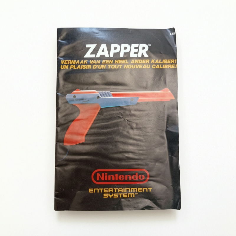 NOTICE ZAPPER nintendo NES