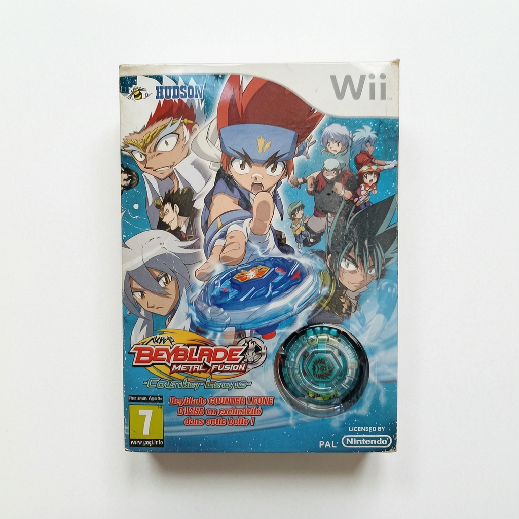 BEYBLADE METAL FUSION - Counter Leone - Nintendo Wii (édition avec toupie)