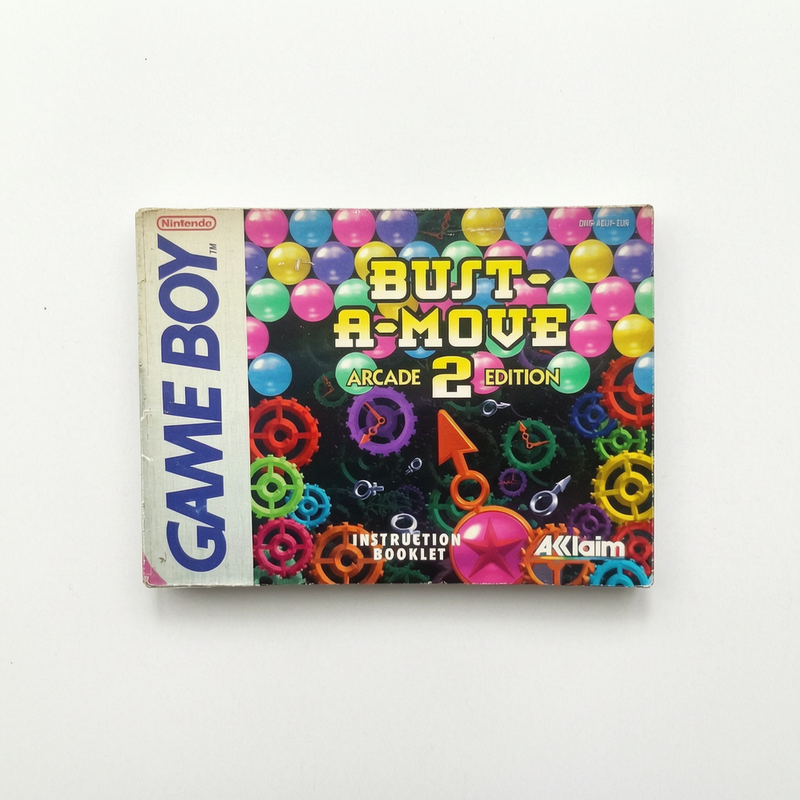 Notice Bust A-Move 2 Game Boy (GB)