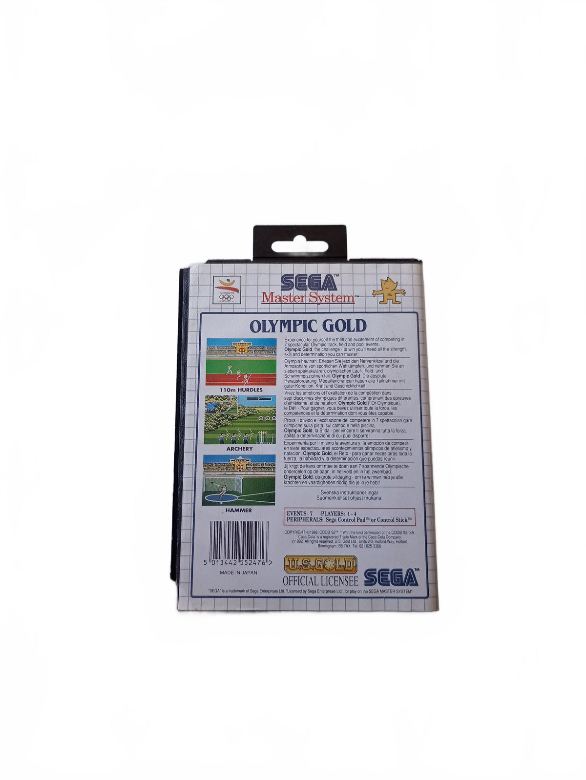 OLYMPIC GOLD BARCELONA '92 - Sega Master System