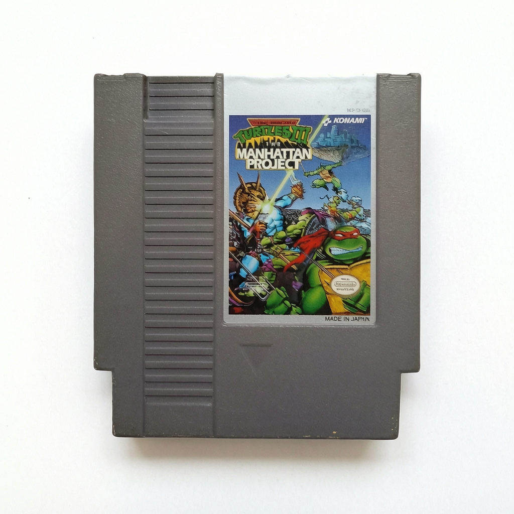 Turtle Ninja III Manhattan Project Nintendo NES Version USA