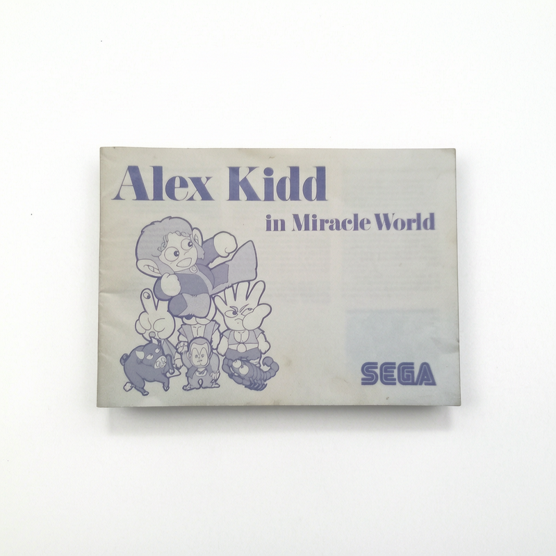 Notice Alex Kidd In Miracle World Master System