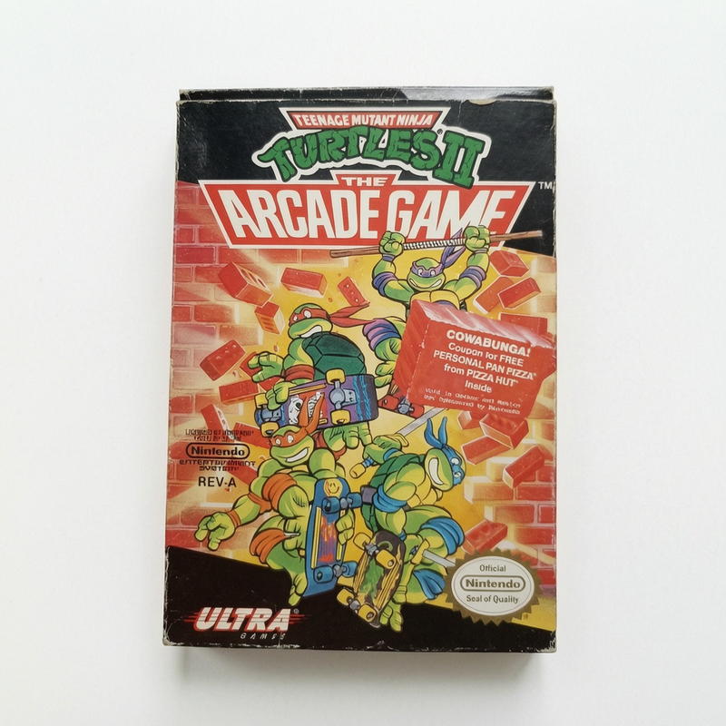 Turtles 2 the arcade game Nintendo NES Version USA