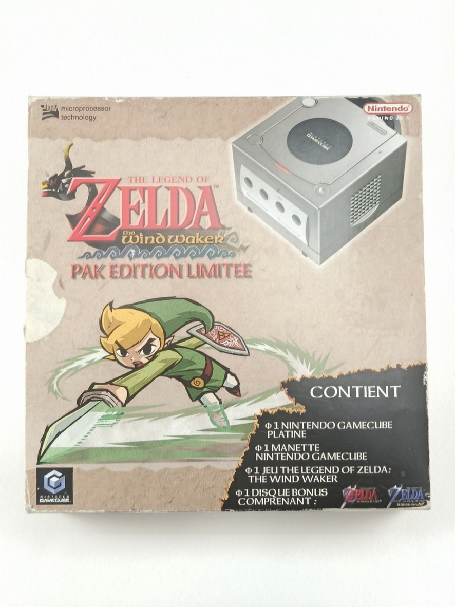 Pack Nintendo Gamecube The Legend of Zelda : The Wind Waker Edition Limitée Complet