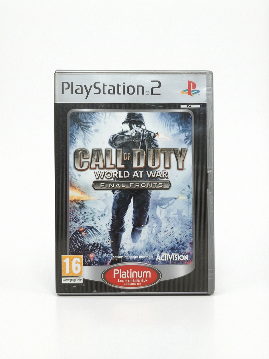 Call of Duty Wolrd at Wzr-Final Fronts - platinum playstation 2 (PS2)