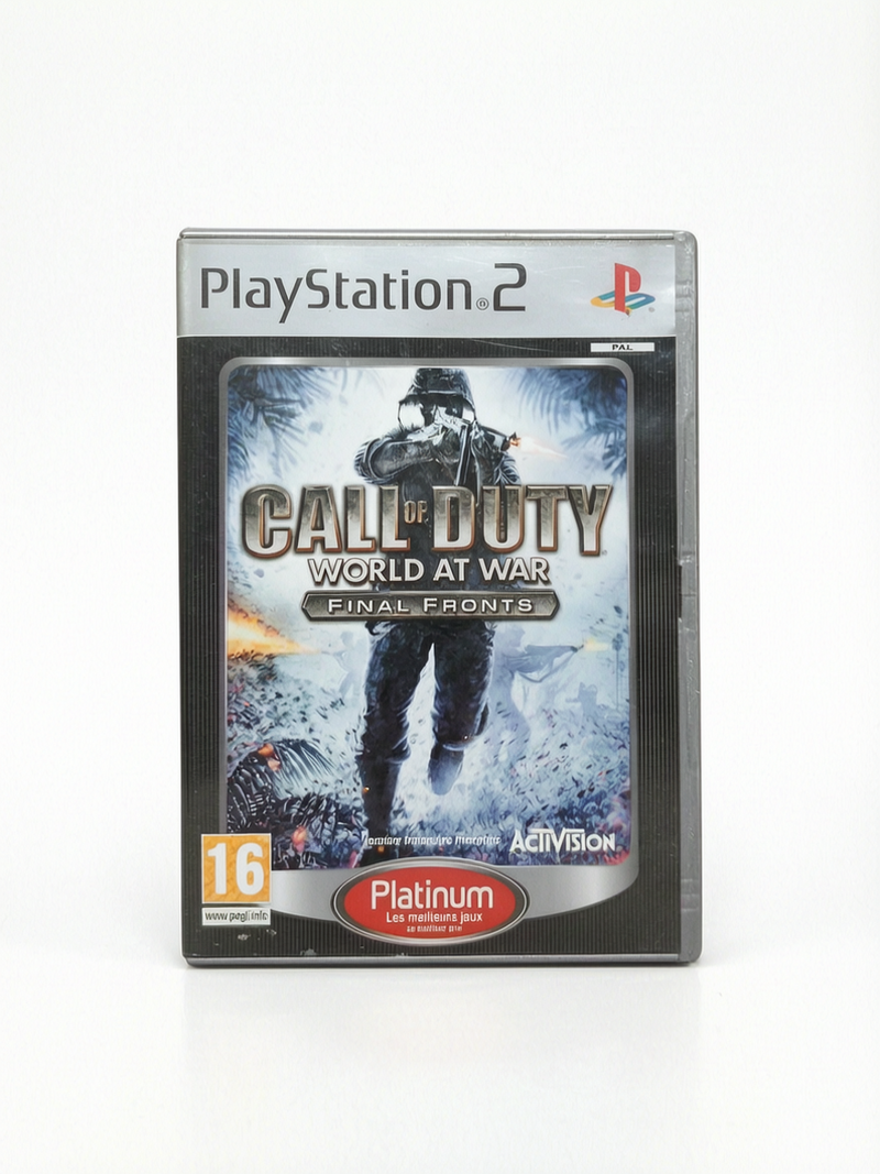 Call of Duty Wolrd at Wzr-Final Fronts - platinum playstation 2 (PS2)