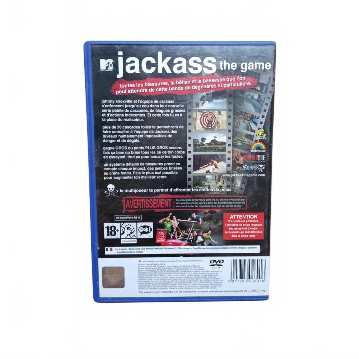 Jackass : The Game playstation 2 (PS2)