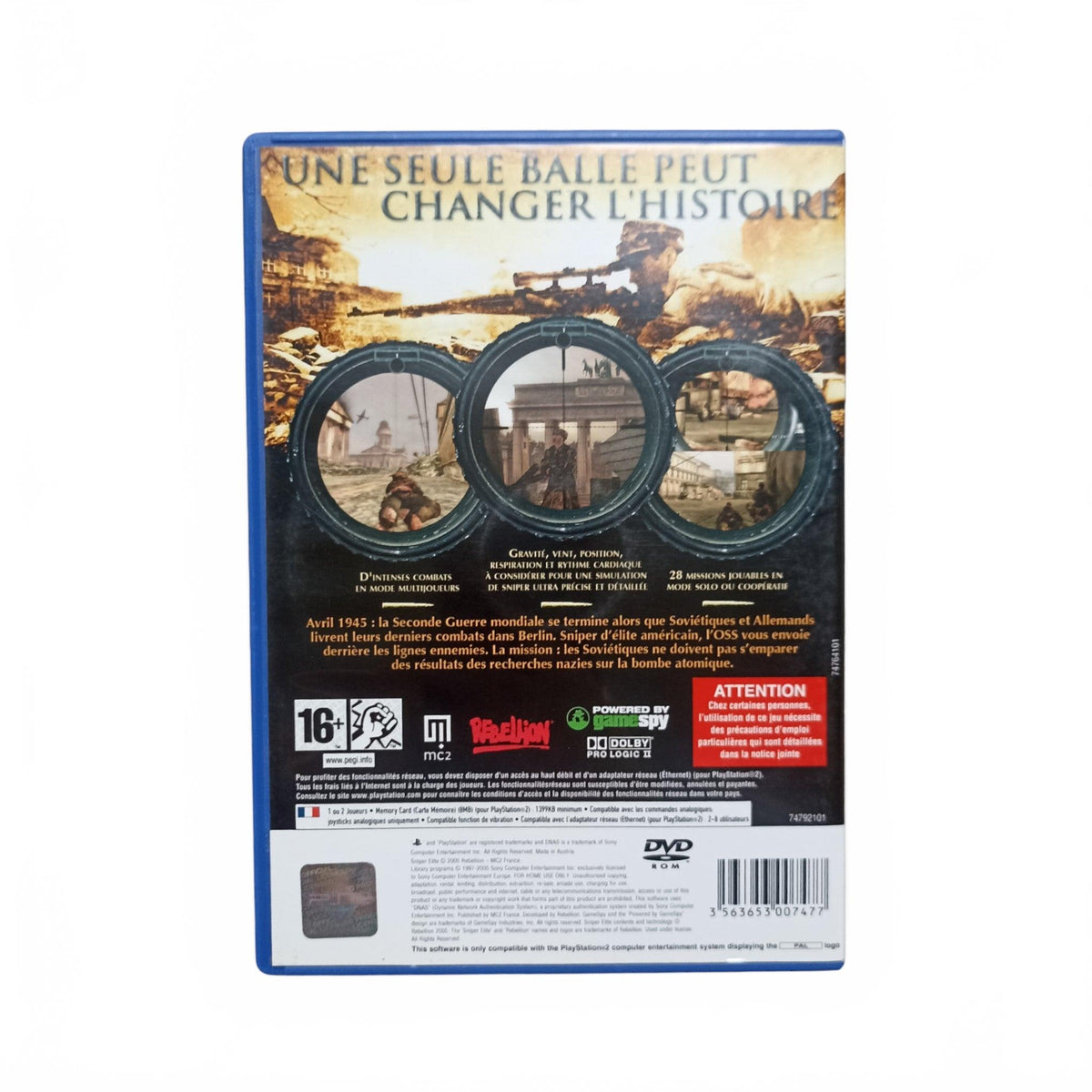 Sniper Elite playstation 2 (PS2)