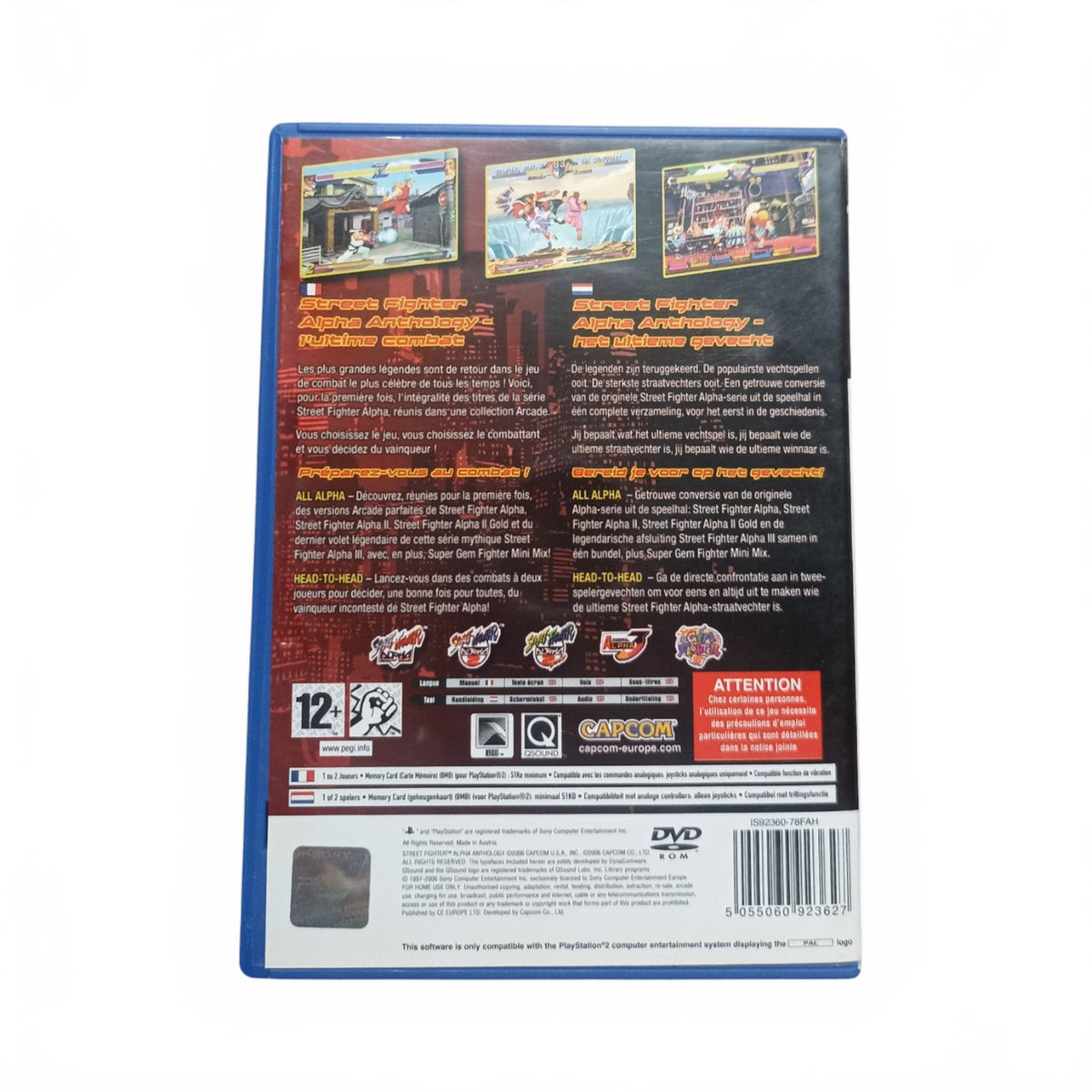 Street Fighter Alpha Anthology playstation 2 (PS2)