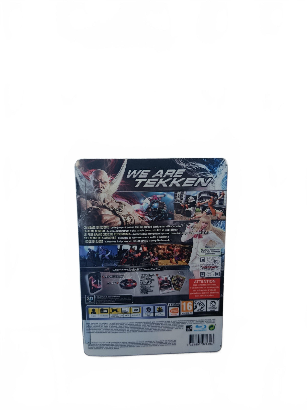 Steelbook Tekken Tag Tournament 2 Card Edition Playstation 3 (PS3)