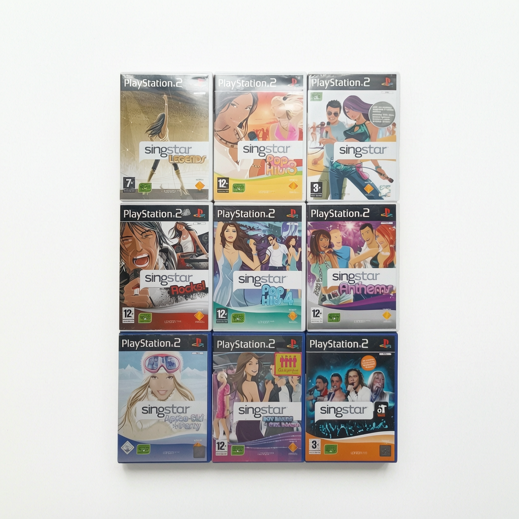 Lot 9 jeux SingStar (PS2) playstation 2