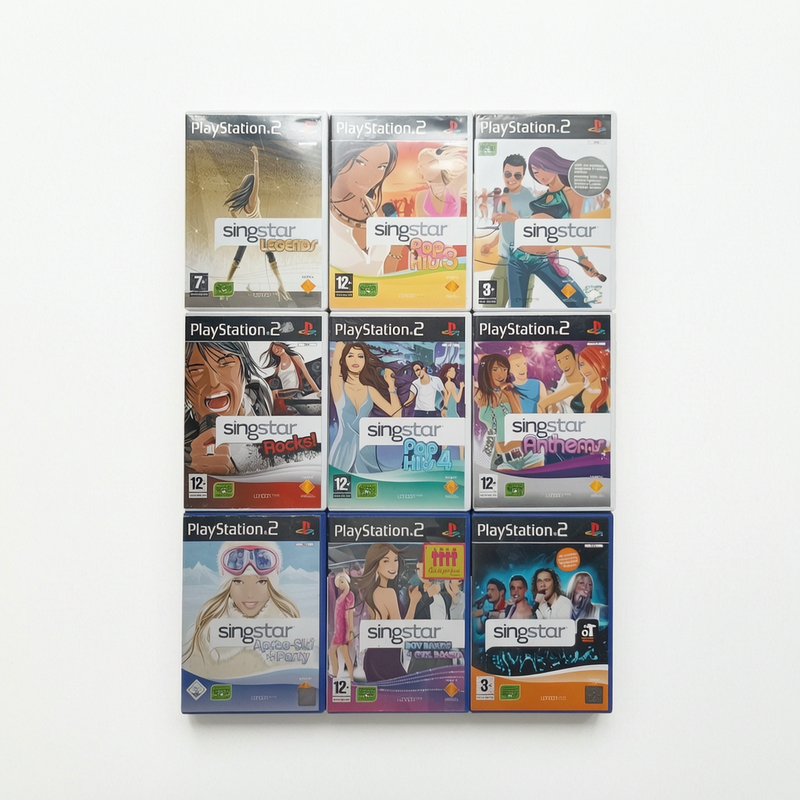 Lot 9 jeux SingStar (PS2) playstation 2