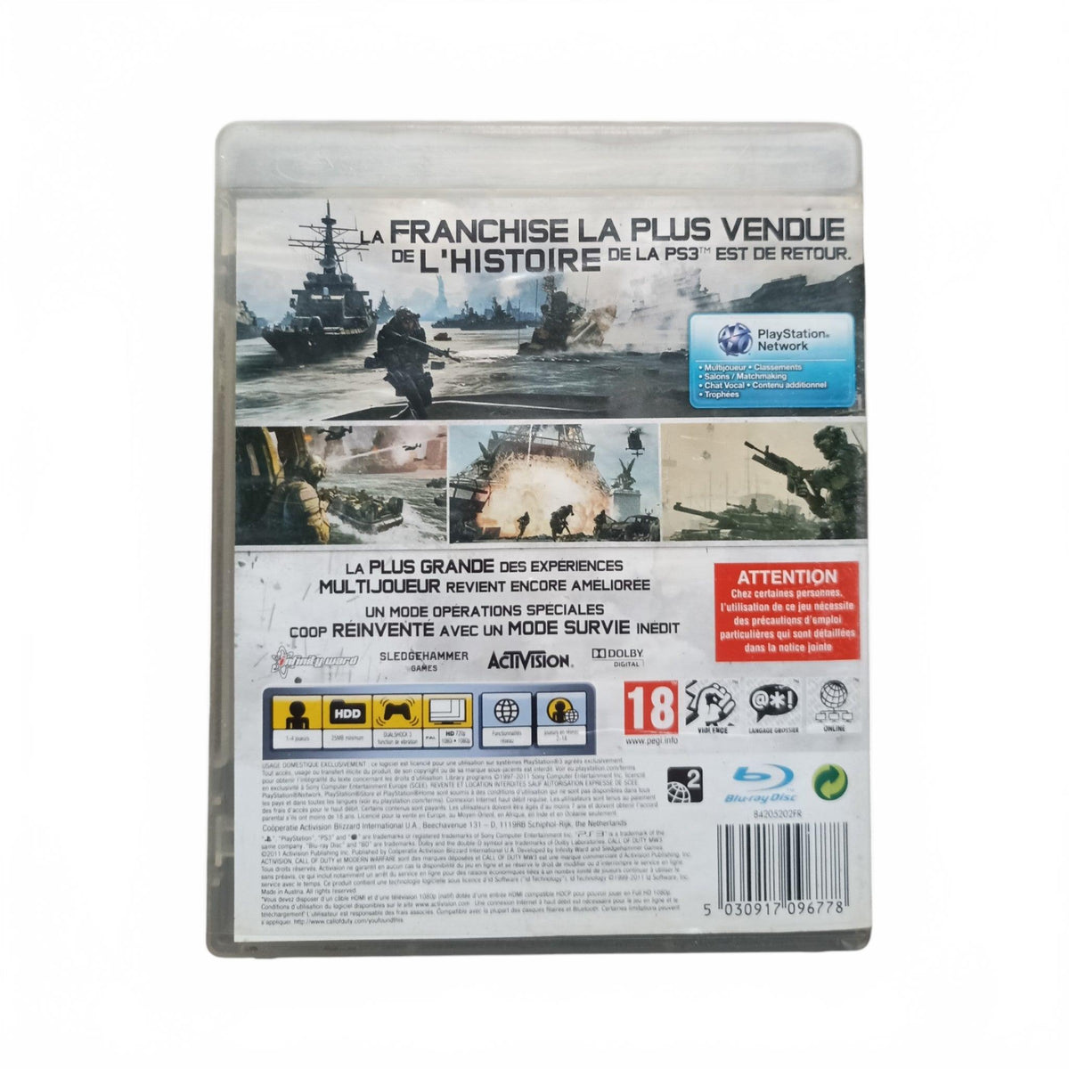 call of duty Mordern warfare 3 MW3 Playstation 3 (PS3)