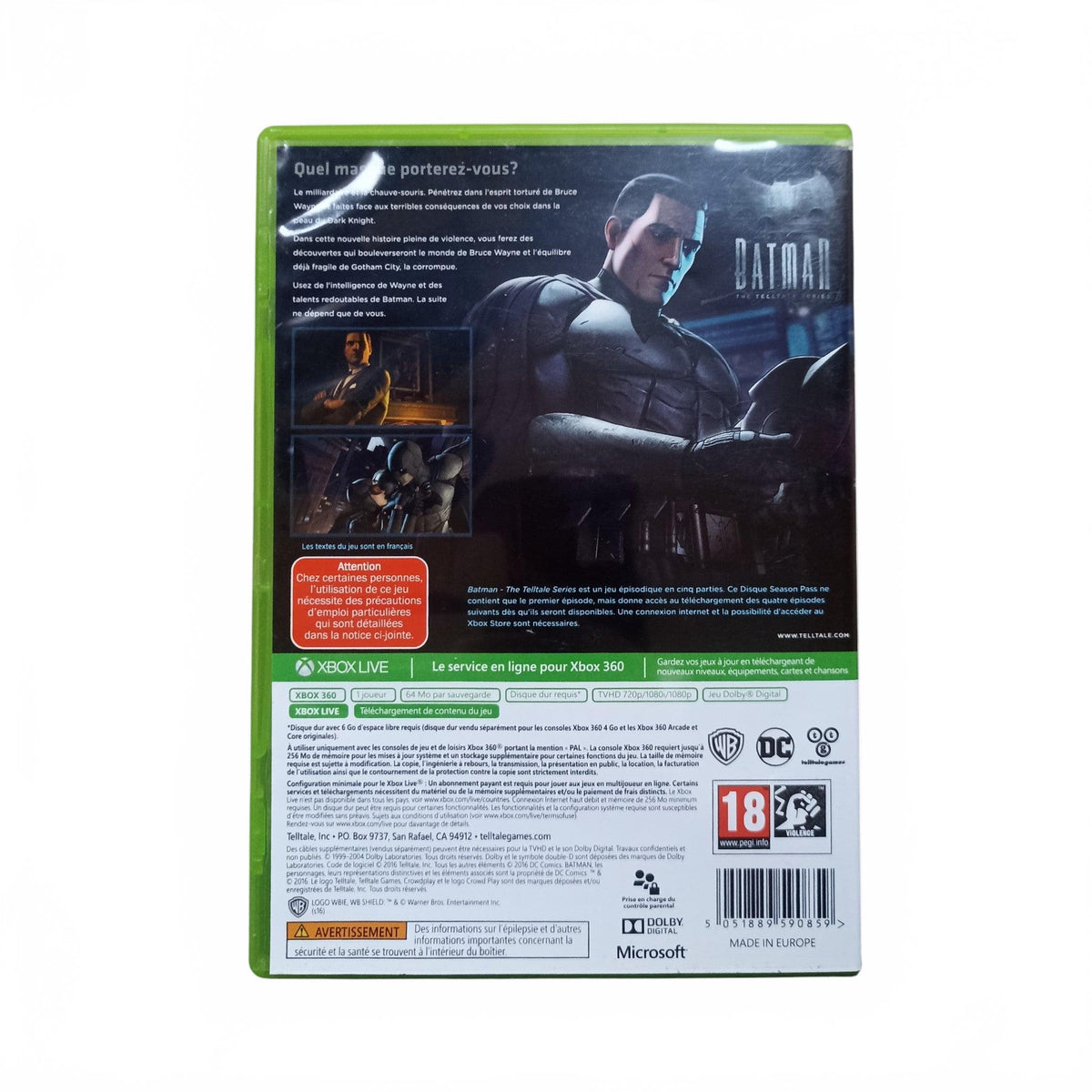 Batman: The Telltale Series Xbox 360