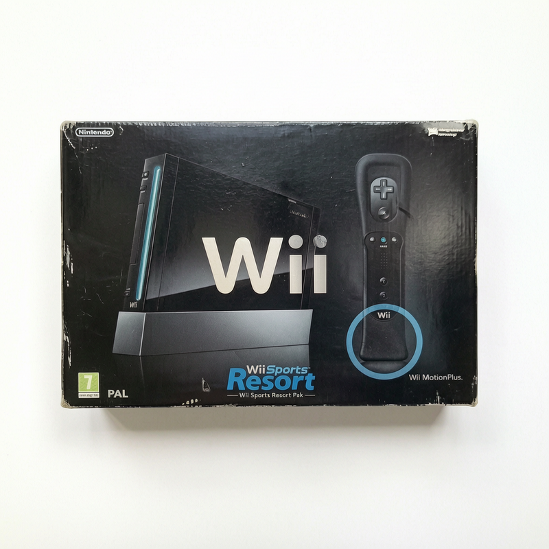 Console Nintendo Wii Noire avec Manette Noire Officielle