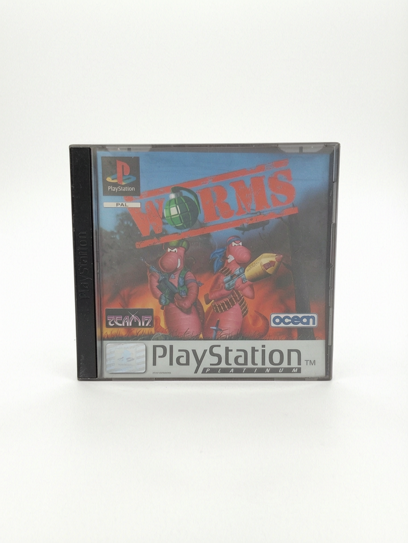 Worms PlayStation 1 (PS1) Version Platinum