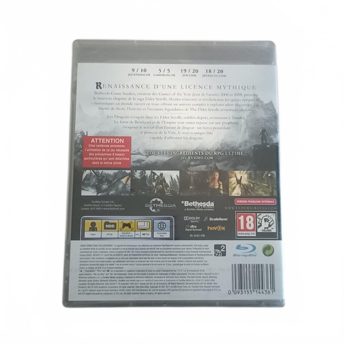 Skyrim PS3 Playstation 3 (PS3) Neuf
