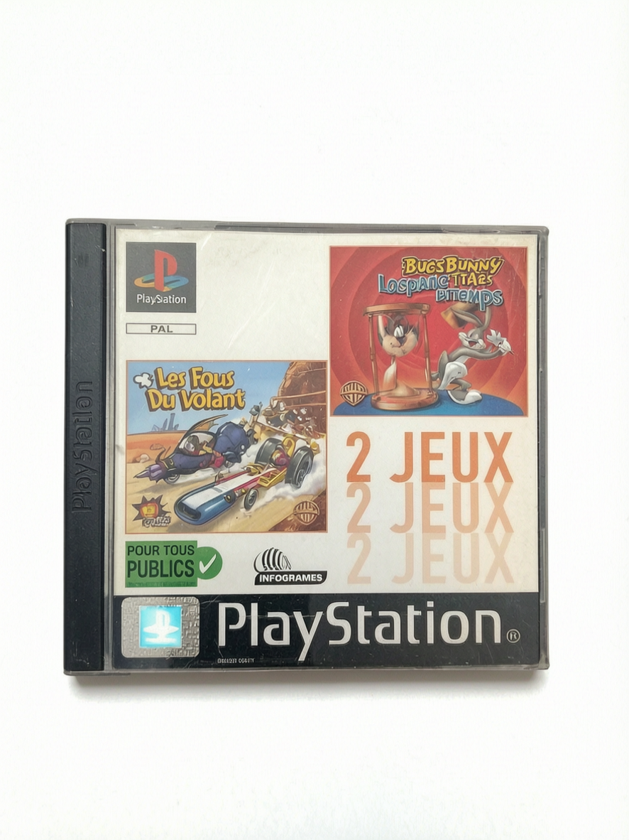 2 Jeux Bugs Bunny & Les Fous Du Volant PlayStation 1 (PS1)