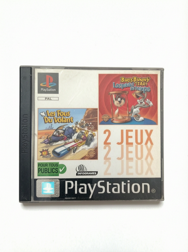 2 Jeux Bugs Bunny & Les Fous Du Volant PlayStation 1 (PS1)