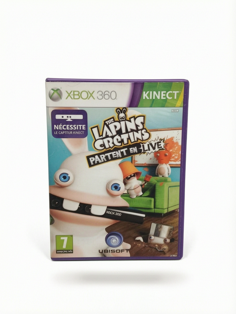 Les Lapins Crétins Partent en Live Xbox 360 Kinect Jeu Complet PAL FR