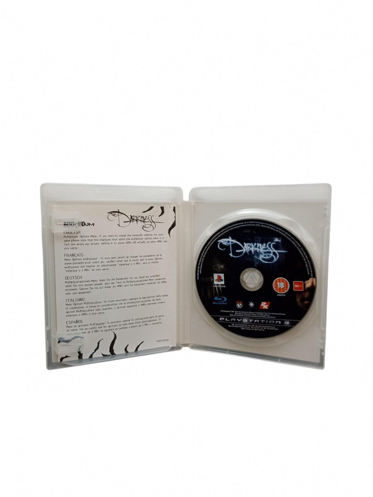 The Darkness PlayStation 3 PS3