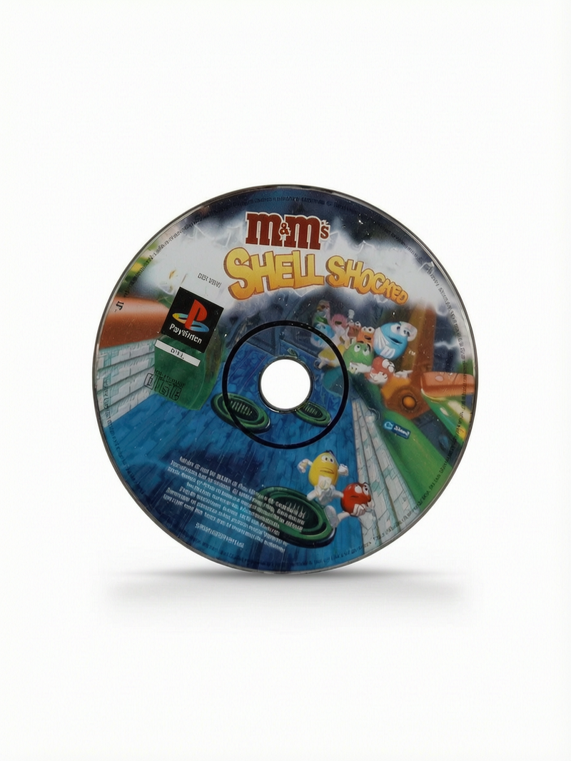CD seul M&ms Shell Shocked Playstation 1 (PS1)